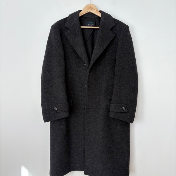 Vintage wool single breasted pea coat - Picture 3 of 7